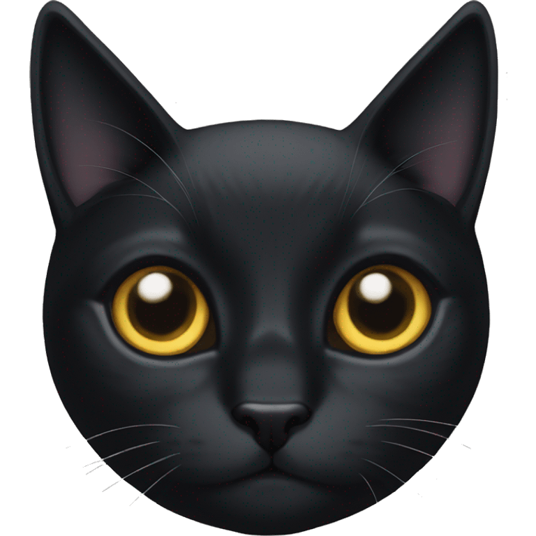 Black cat Salinger hello emoji