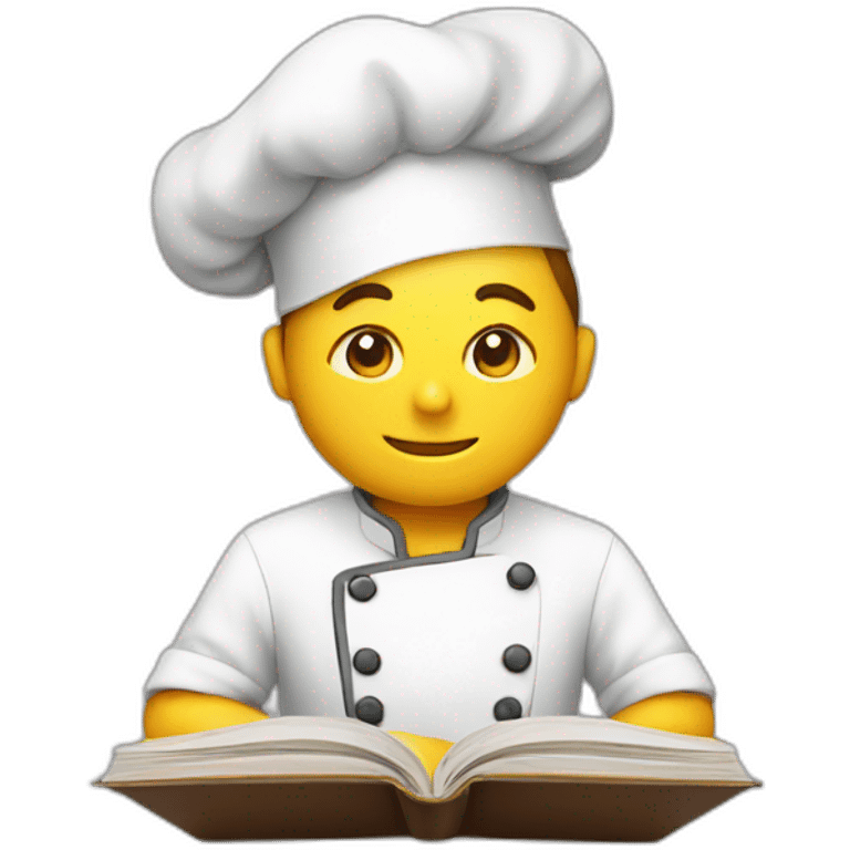 chef reading book emoji