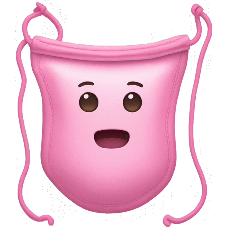 Pink ostomy bag emoji