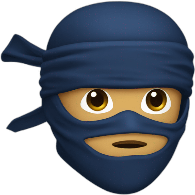 Navy blue ninja emoji