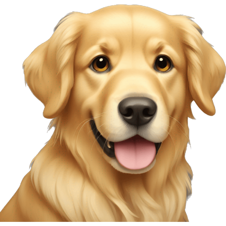 Cute golden retriever emoji