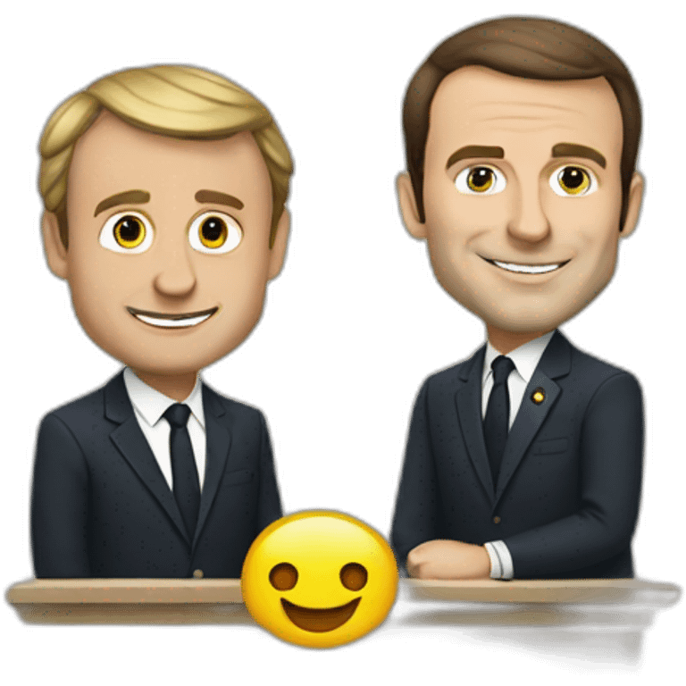 macron et un ane emoji