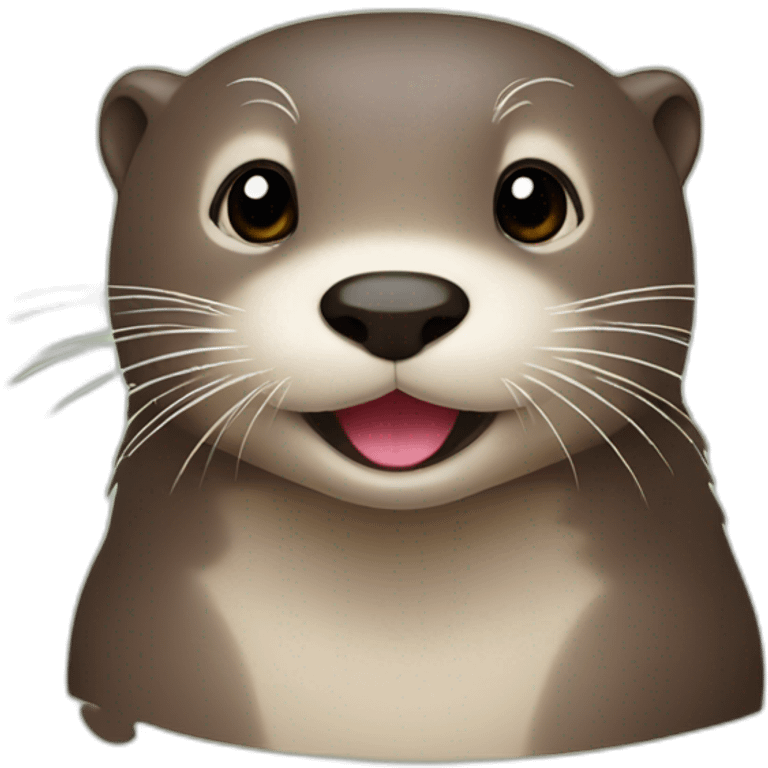 Otter heart emoji