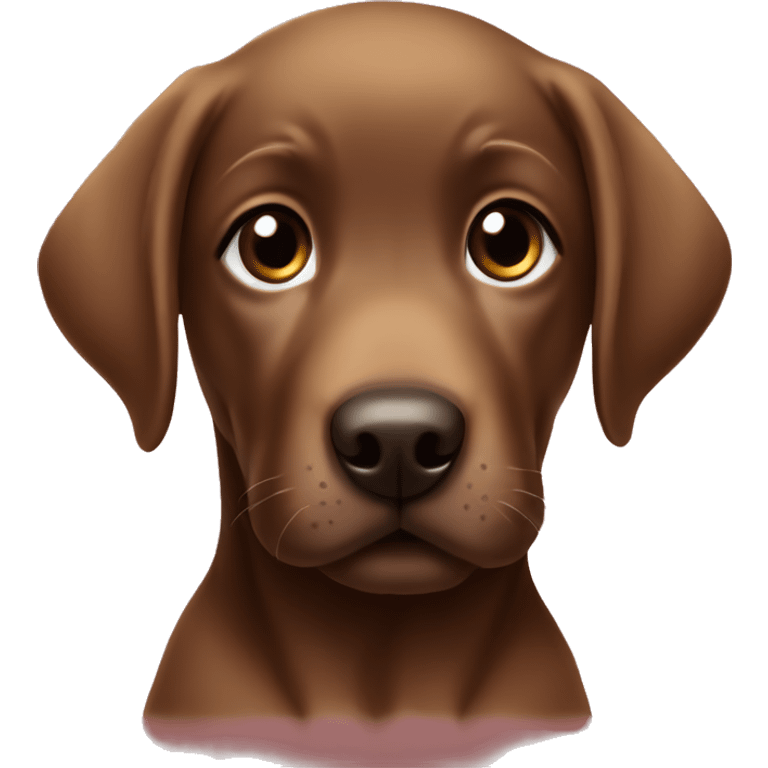 baby brown labrador for christmas emoji