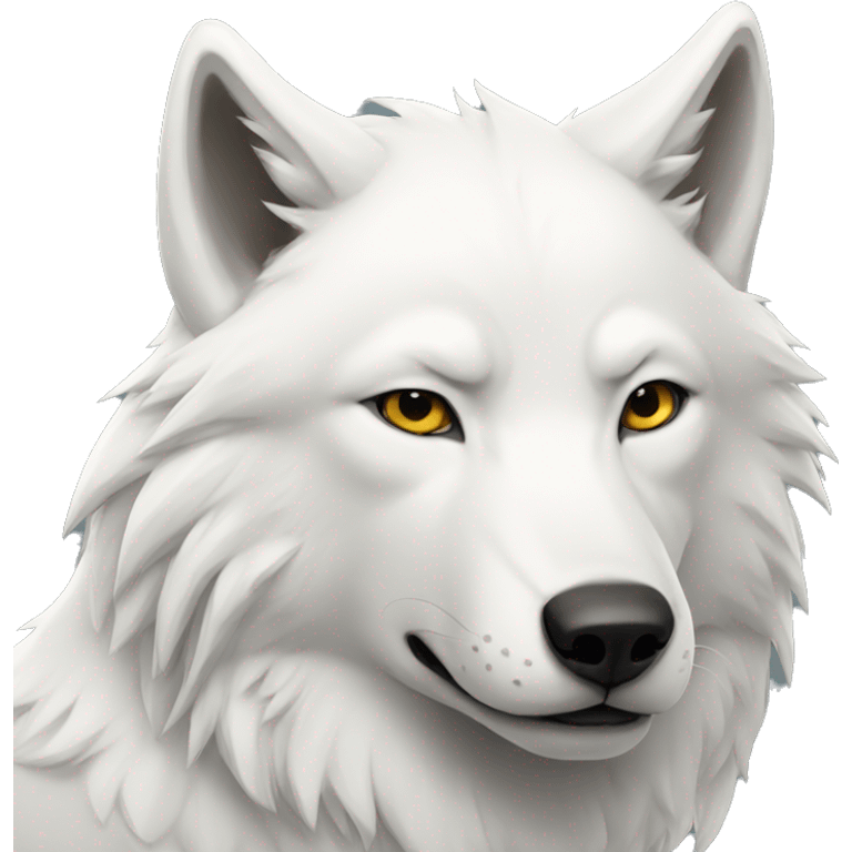 white wolf emoji