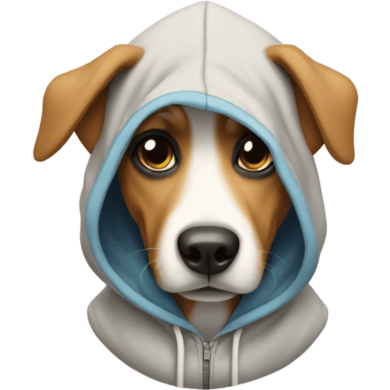 Dog in hoodie emoji