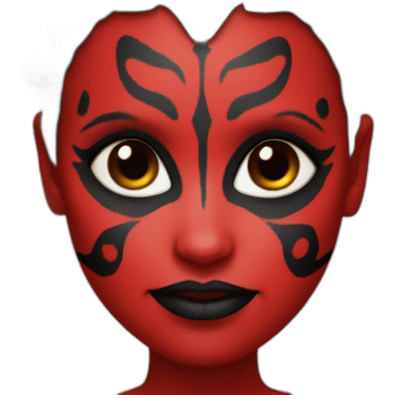 Female  darth maul naturist emoji