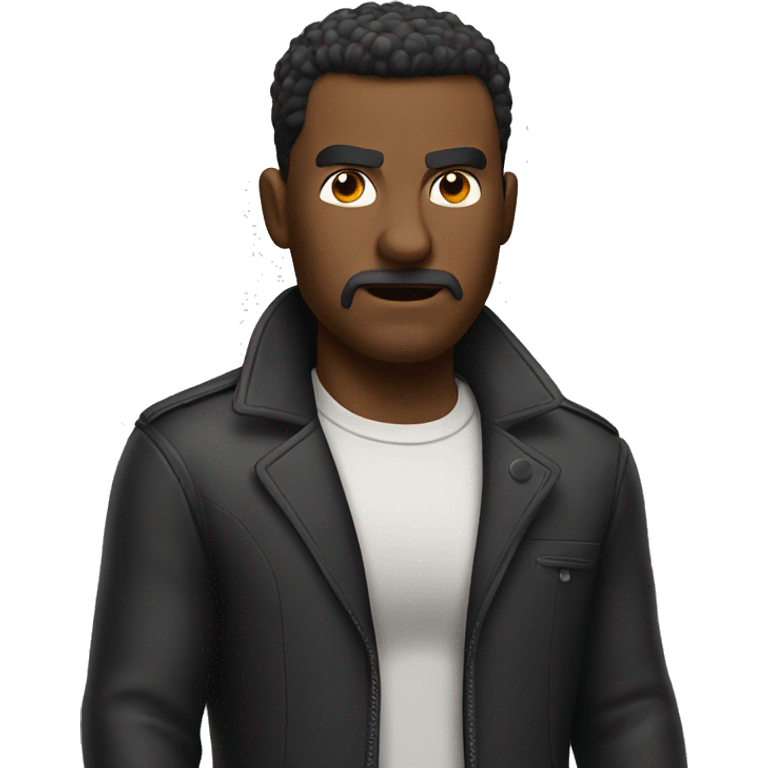 a man with an explosive attitude emoji