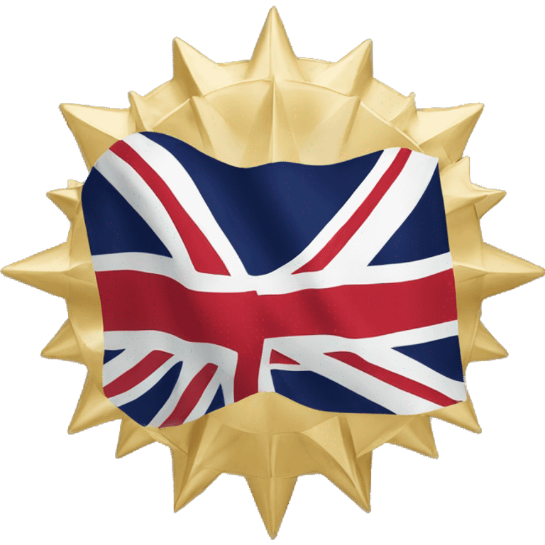 Uk flag as a big gold star emoji