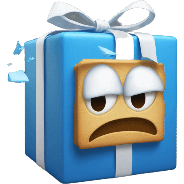 blue box with white "smash' text emoji