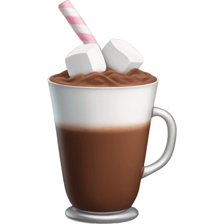 cocoa drink with marshmallows  emoji