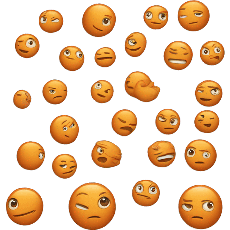 Chat orange emoji