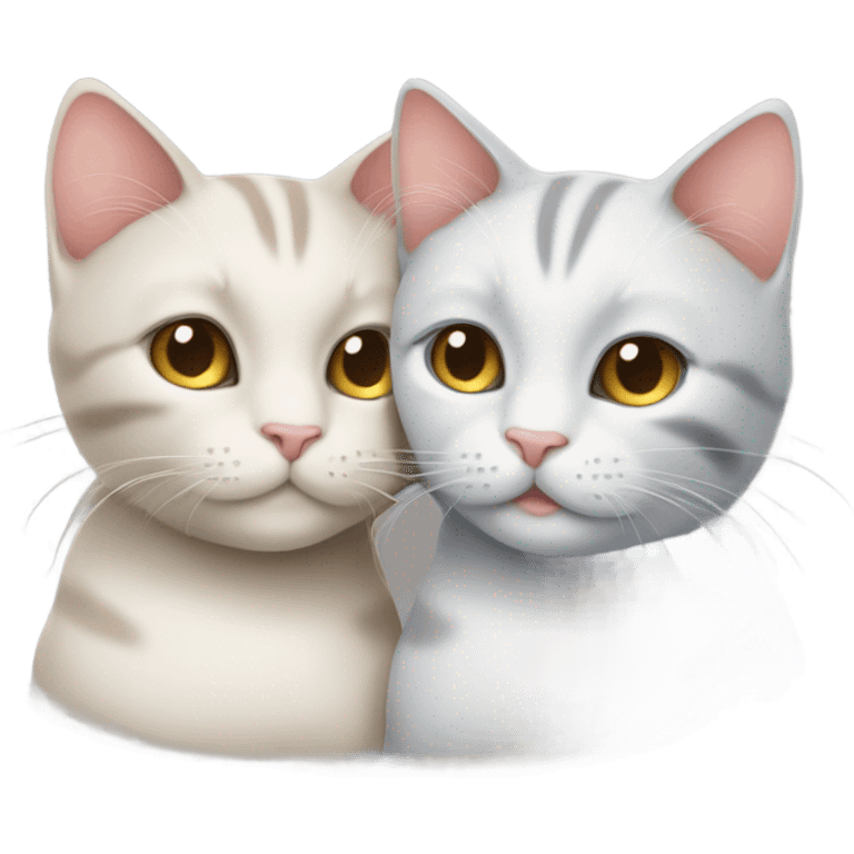 Cats in love emoji