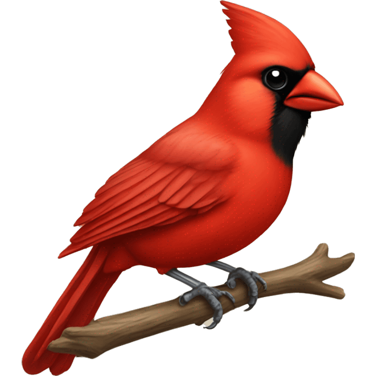 Cardinal bird emoji