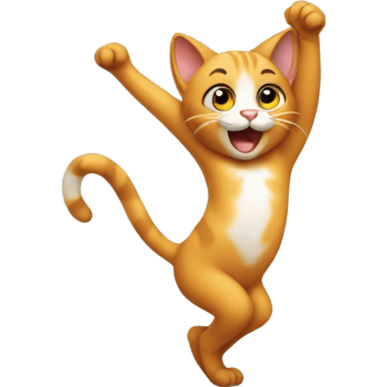 Cat dancing emoji