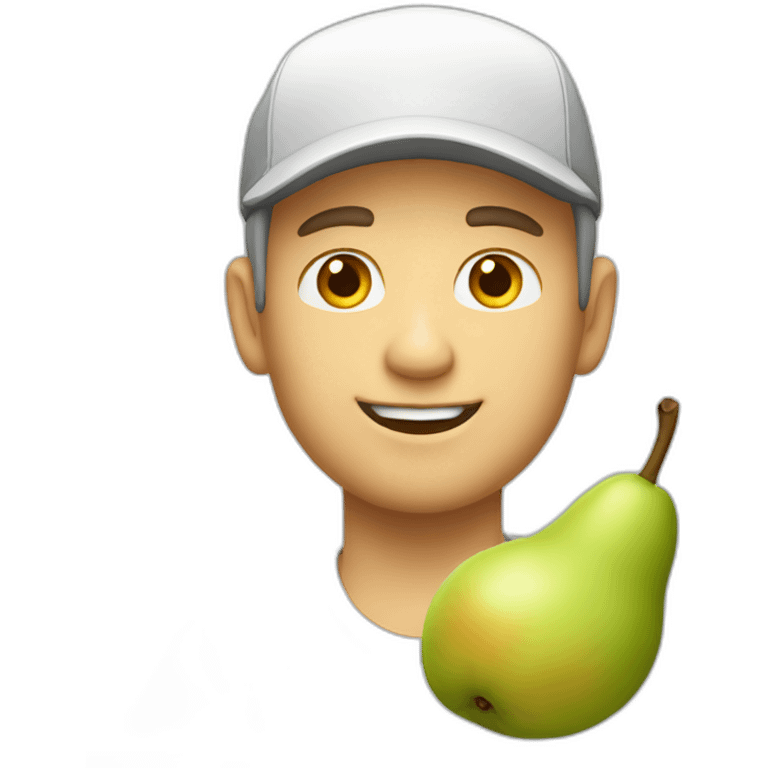 white fruit delivery guy emoji