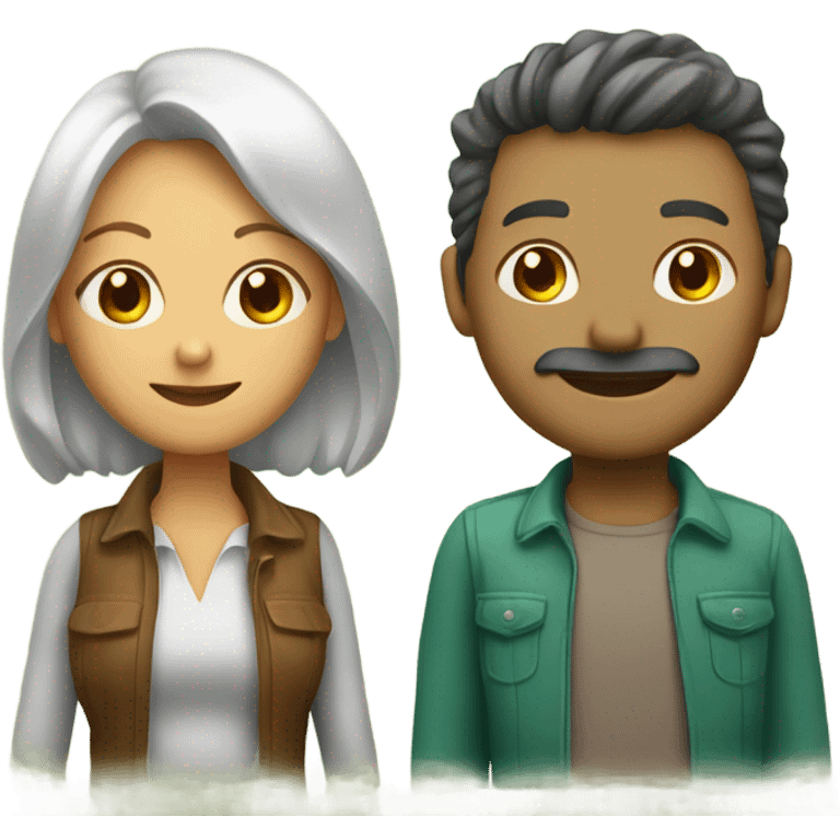 Couple végétarien  emoji