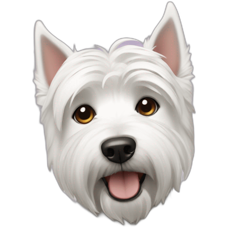 Westie dog emoji