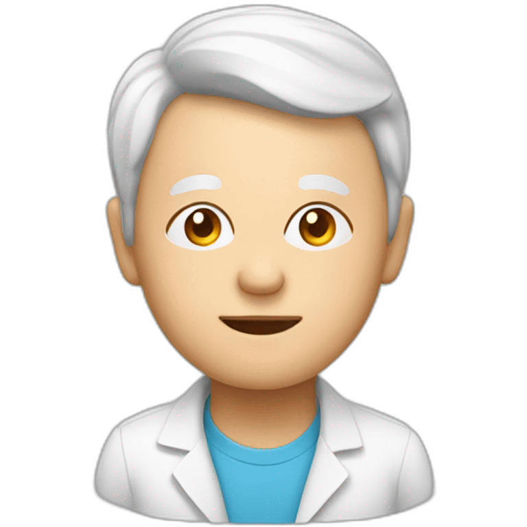 elderly with healthy brain and heart emoji