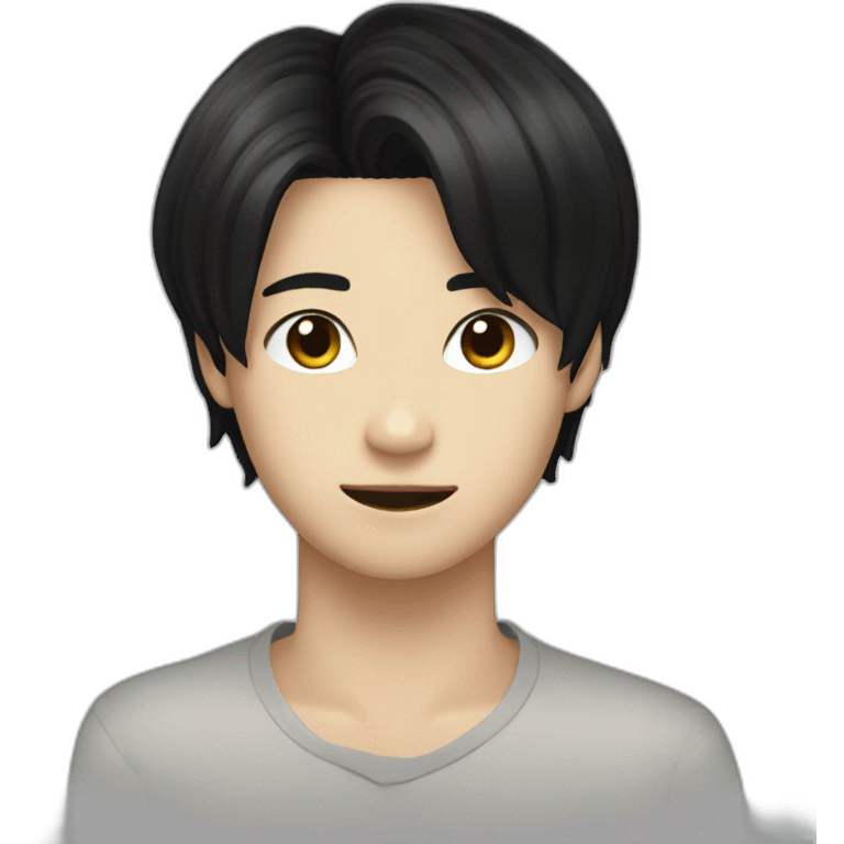 taemin with black hair emoji