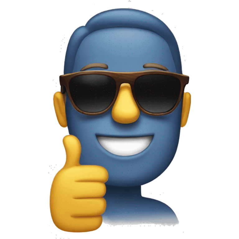 thumbs up with sunglasses emoji