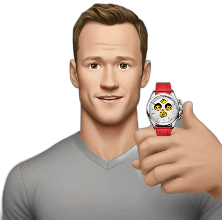 Jonathan Toews as a luxury wristwatch emoji