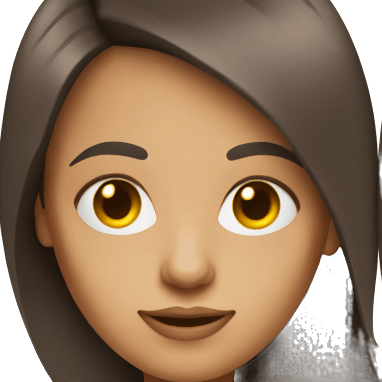 Designer brunette with an iPad tablet emoji