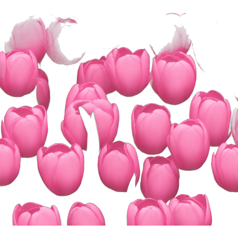 Pink tulips  emoji