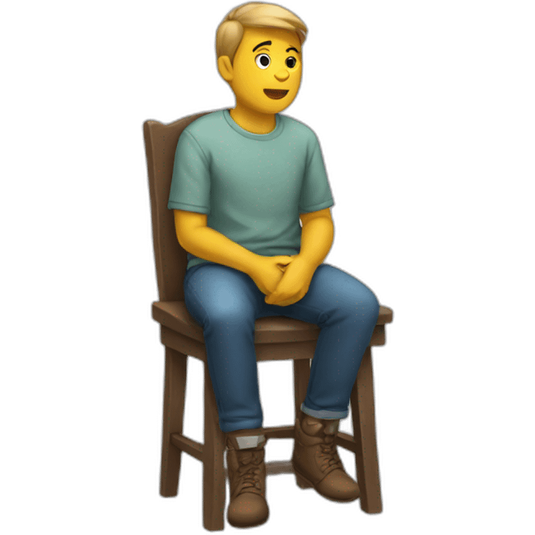 Sitting  emoji