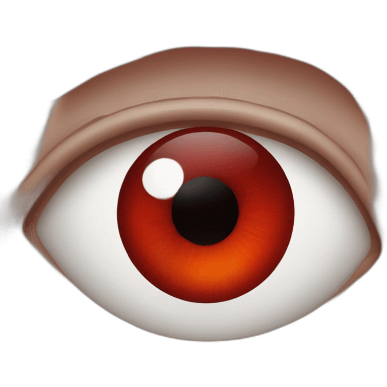 oeil rouge emoji