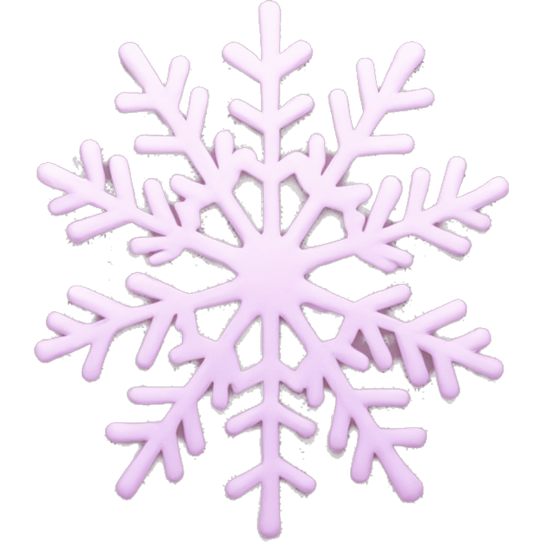 pastel pink snowflake  emoji