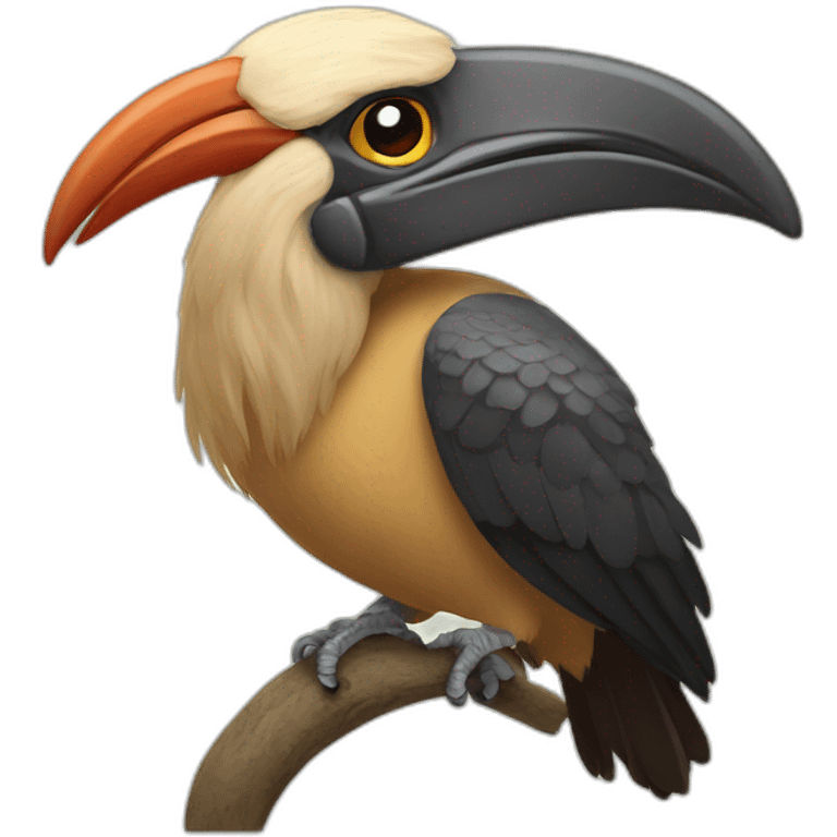 tan m &b hornbill emoji