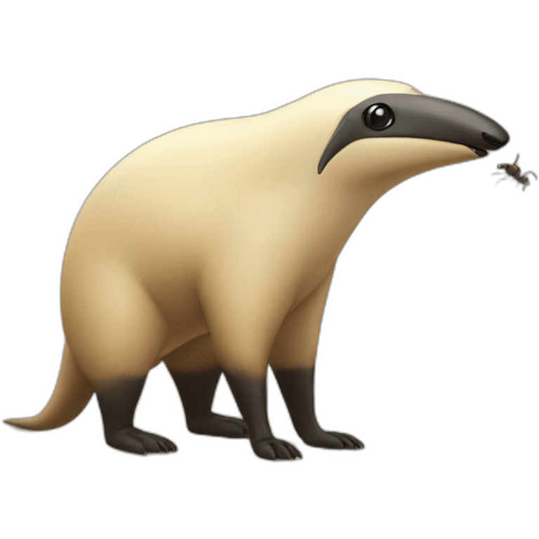 anteater with ant emoji