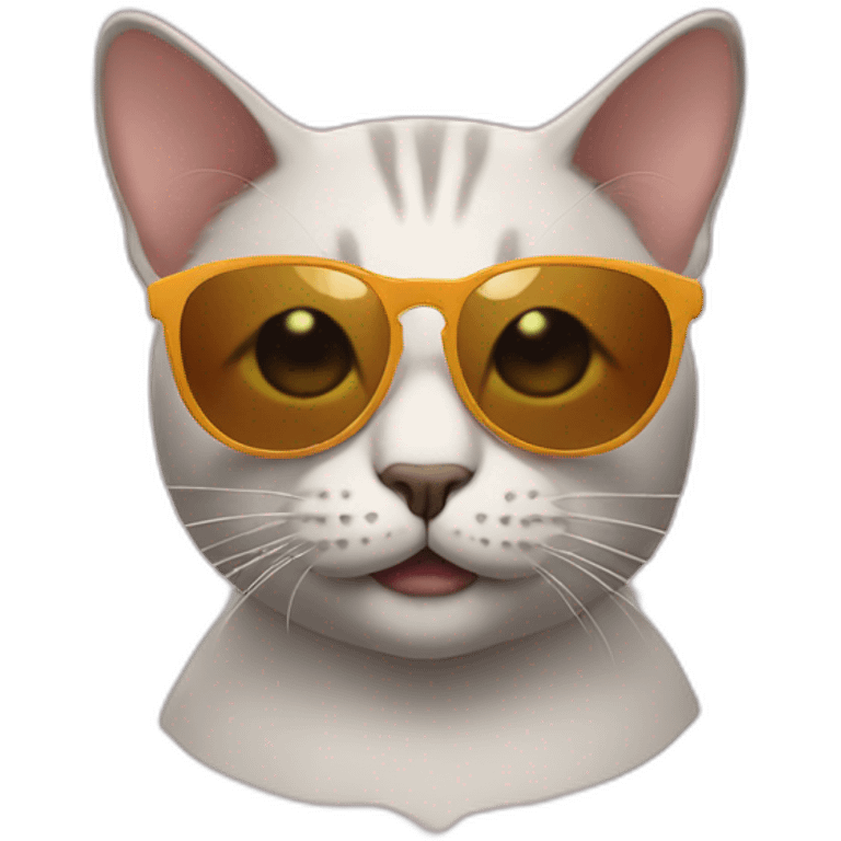 Cat with sunglasses emoji