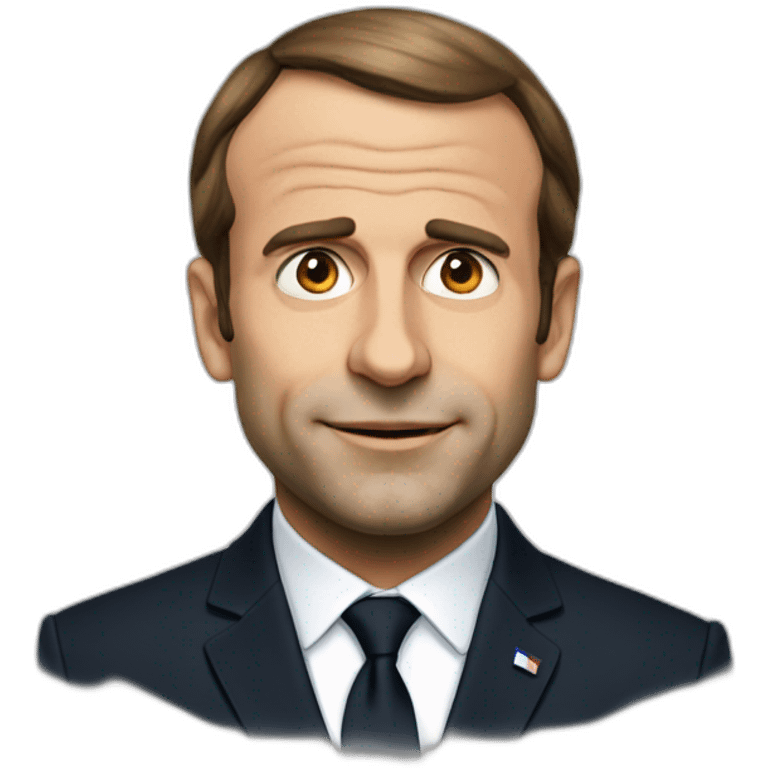 visage macron emoji