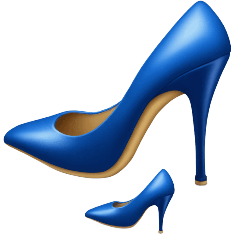 blue stiletto emoji