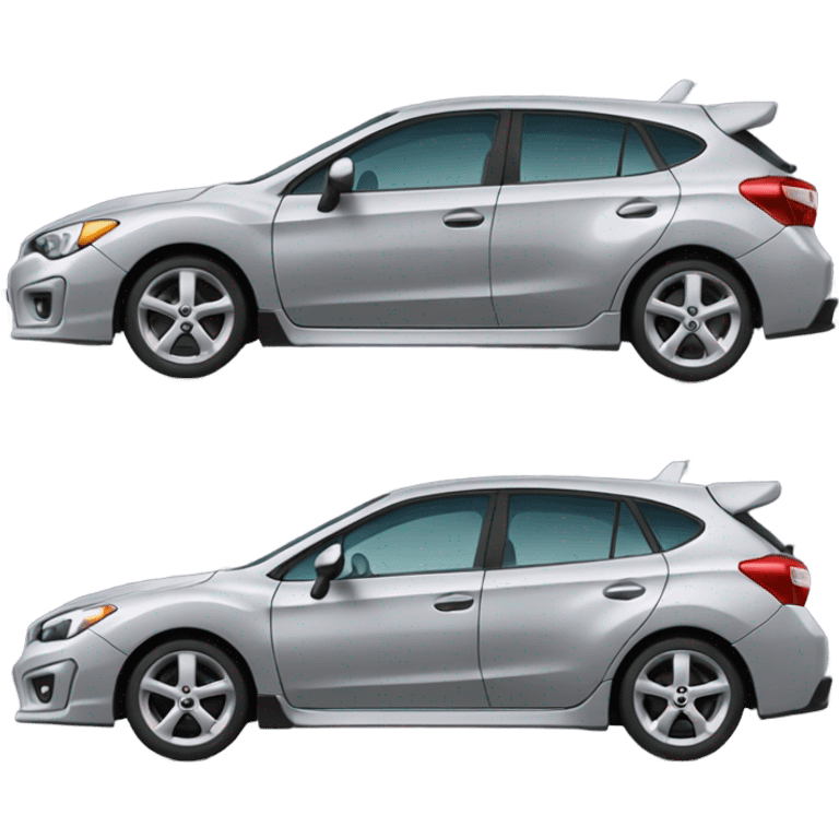 Grey subaru impreza hatchback emoji