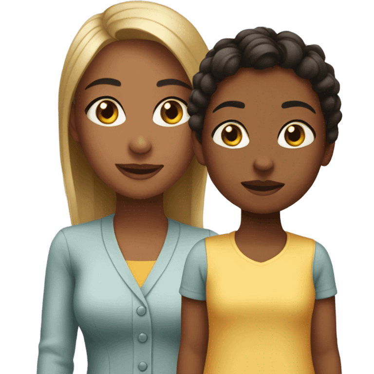 Aunt and niece emoji