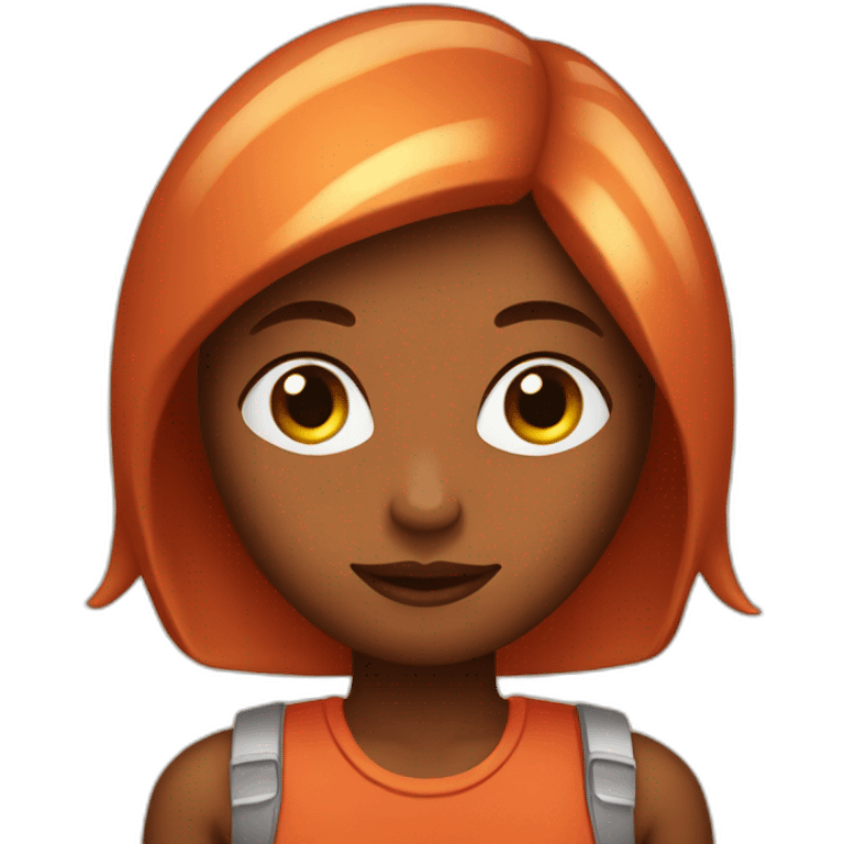 a planet mars if it would be a woman emoji