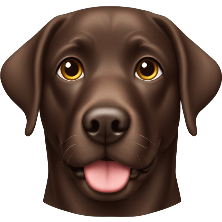 Chocolate Labrador  emoji