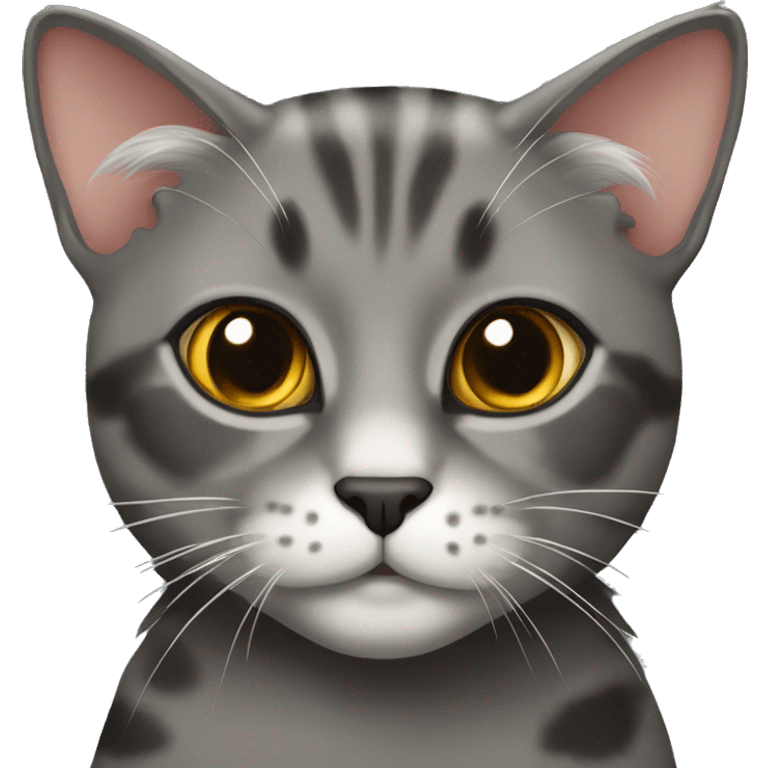 Grey Tortoiseshell cat emoji