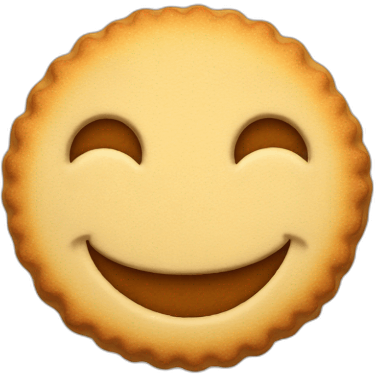 Biscuit, smile emoji