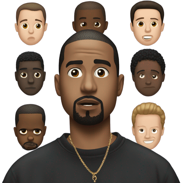 kanye west rumbling pete davidson emoji