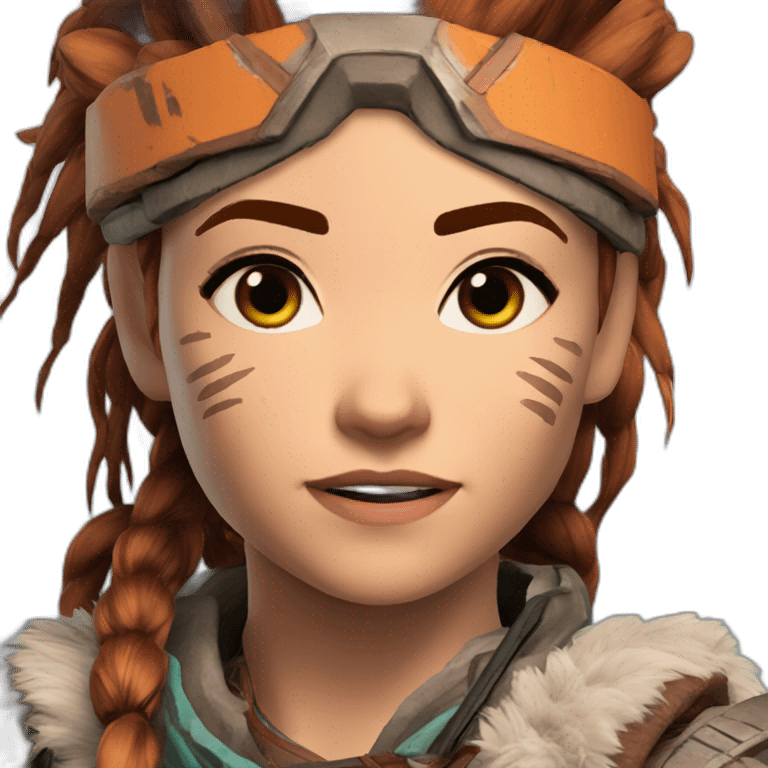 Aloy from Horizon Zero Dawn emoji