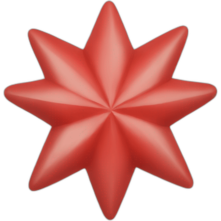 Simple red star emoji