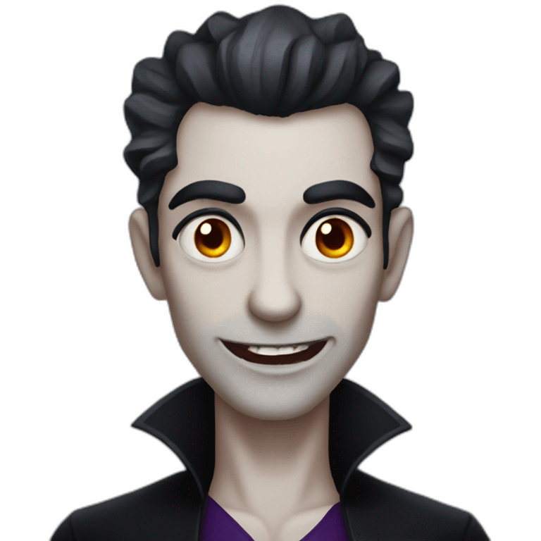 beautiful evil vampire male emoji