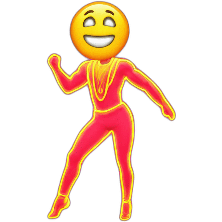  male dancer neon sign booty emoji