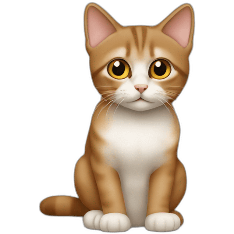 Un petit chat mau égyptiens marron clair emoji