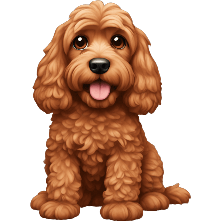 Red cockapoo emoji