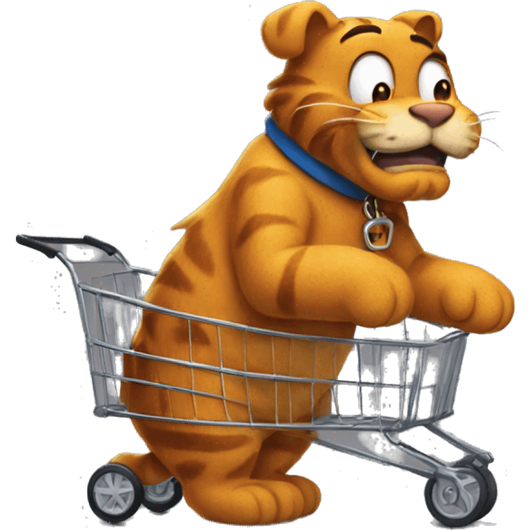 Garfield the cart emoji